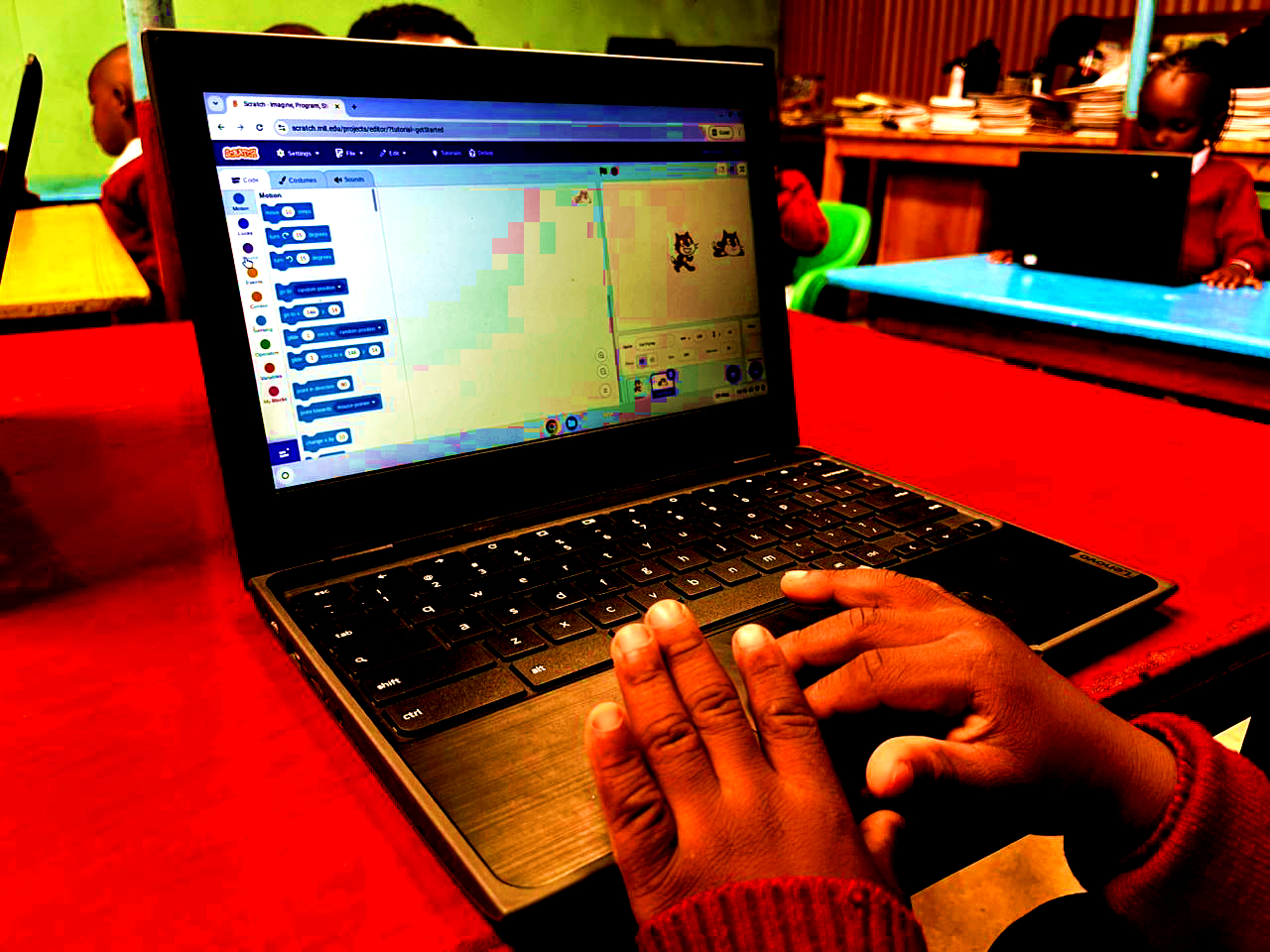 Learners at St. Genevieve Academy Utawala Nairobi